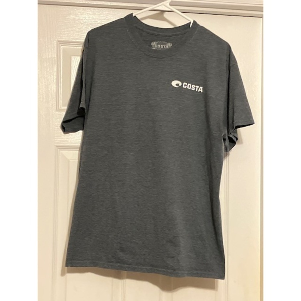 Costa Del Mar Men's Short Sleeve T Shirt Size Large, Dark Heather Gray T Shirt
